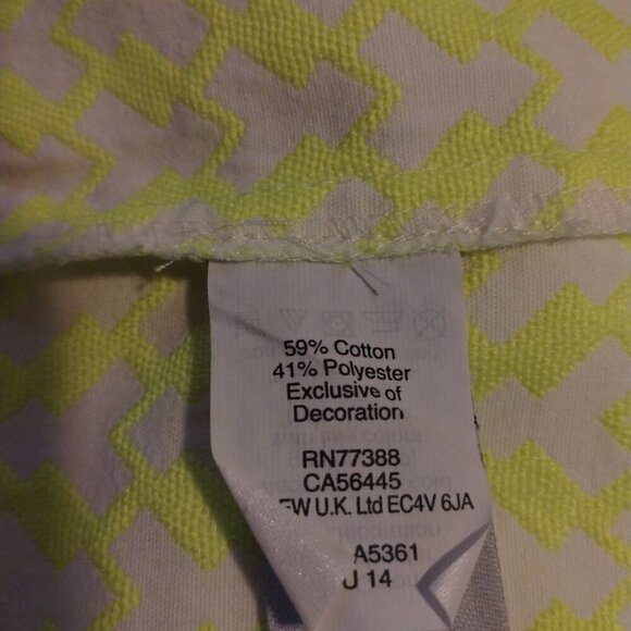 J. Crew Women's Neon Split Neck Sleeveless Pullover Mini Shift Dress Sz 2 Yellow - Picture 6 of 7